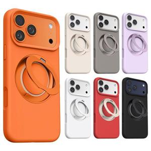 아이폰17 프로 맥스 맥세이프 링 거치대 실리콘 핸드폰 케이스