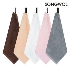 [송월타올]무지고리손수건 10매 핸드타올 고리수건 어린이집수건