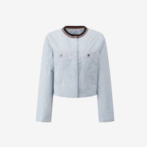 [듀엘]니트넥 스트라이프 패딩 점퍼 D254MSJ231