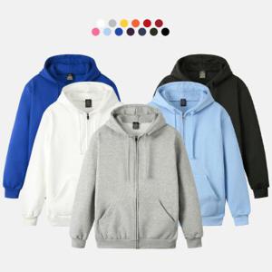 기모 겨울 후드집업 무지티 기본 티셔츠