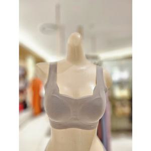 [BARBARA][1ABR4260 그레이] 쿨소재 무봉제 프리컷팅  런닝 브래지어 골프브라 필라테스 등산브래지어