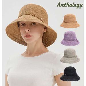 앤솔로지 천연 라피아 100 버킷햇 AHL-2402