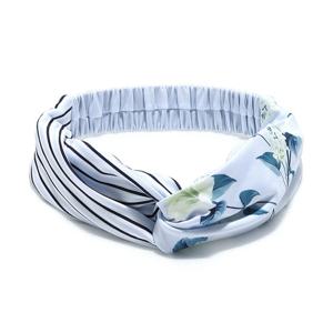 MCN 린넨 플라워 랩 헤어밴드 쿨링 땀흡수 머리띠