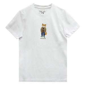 메종키츠네 드레스드 폭스 반팔 티셔츠 LW00112KJ0008 P100