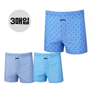 남자사각 트렁크팬티 남트렁크 남사각 팬티 시원한 죽섬유 여름 박서 3매입