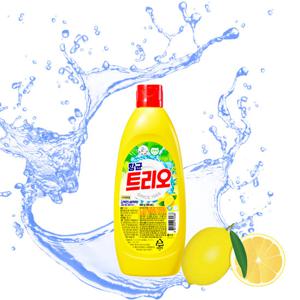 애경 항균 트리오 1종 주방세제 과일세정제 기름때제거 용기 400g 과일세철제 설거지세제 대용량주방세제