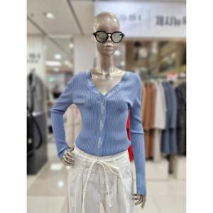 제시뉴욕 세이브존04 브이넥 레터링 골지니트 티셔츠 de15kg517000