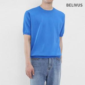 빌리버스 남성 여름 무지 기본 반팔니트 BRE019