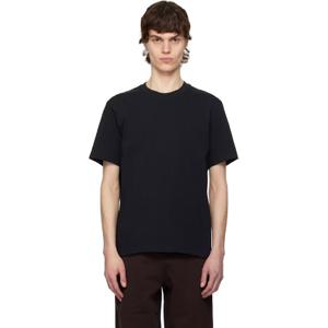 AMI Paris 티셔츠 블랙 아미 드 꾀흐 코튼 티셔츠 251482M213003