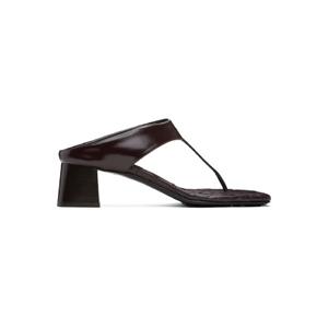 보테가베네타 샌들 버건디 마렐라 힐 샌들 251798F125001