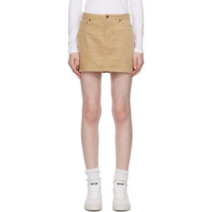 아페쎄 미니스커트 베이지 주페 미니 스커트 251252F090001