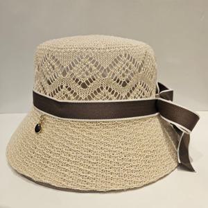 남녀공용 엘르 링포인트 리본 니트 벙거지 ELE3UKK003