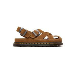 닥터마틴 샌들 탠 아카이브 피셔맨 스웨이드 샌들 252399F124001