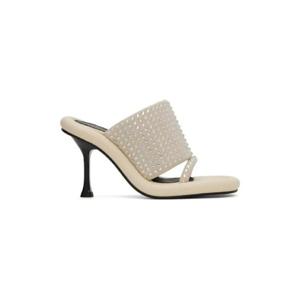 JW앤더슨 샌들 오프 화이트 범퍼 튜브 뮬 231477F125001