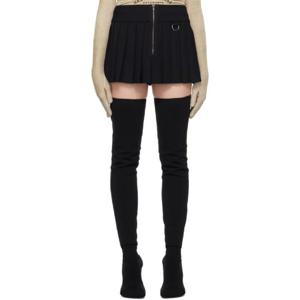 베트멍 미니스커트 블랙 플리츠 미니 스커트 241669F090002