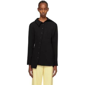 쟈크뮈스 셔츠 블랙 레 스컬프처 라 슈미즈 파블로 셔츠 241553F109012