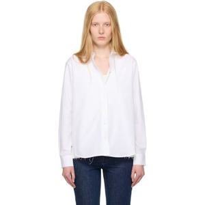 토템 셔츠 화이트 시그니처 코튼 셔츠 252771F109002