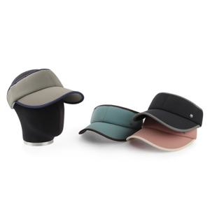 [디꾸보][디꾸보]배색 라인 포인팅 밴딩 썬캡 모자 H019NE