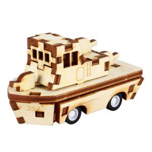 아트박스/퍼즐사랑 아기 목재 입체퍼즐 - 영공방 달려라 경비정