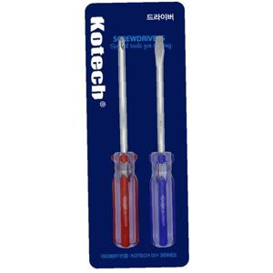 DIY 수공구 드라이버 2P 세트 십자 일자 정밀 나사