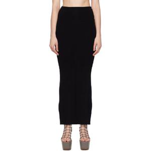 릭오웬스 롱스커트 블랙 콘코르디안 필라 맥시 스커트 252232F093006