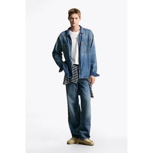 타미진 남여공용 데님 오버 셔츠 (T32F6NSH10TMT1)