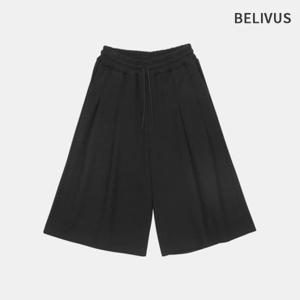 빌리버스 남자 버뮤다 팬츠 핀턱 스웨트 숏팬츠 BJJ059