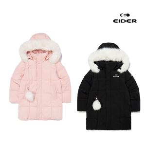 아이더 [택가 329,000원] 키즈 여아 스칼렛 코트 중기장 다운 자켓 JWW24563