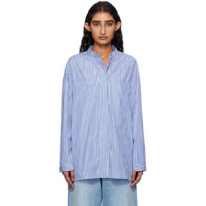 막스마라 셔츠 블루 마리사 셔츠 251118F109010