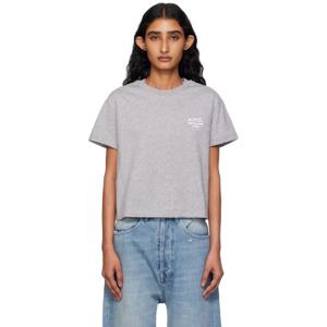 아페쎄 티셔츠 그레이 박시 루마담 티셔츠 252252F110011