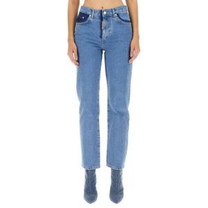 모스키노 스트레이트 팬츠 03308236 BLUE