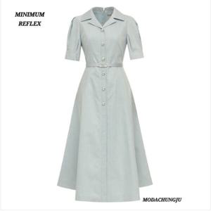 [미니멈]MD 카라 버튼 원피스 MD MYBAWO3260_CJ