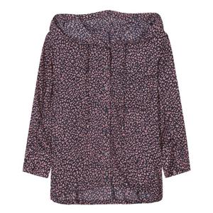 [씨]레오파드 스트링 후드 블라우스 - SJBAH2404