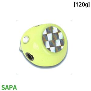 바다낚시 싸파 유동식 타이라바 헤드 120g 야광 2개입