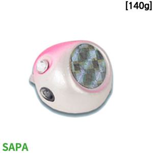 바다낚시 싸파 유동식 타이라바 헤드 140g 핑크화이트 2개입