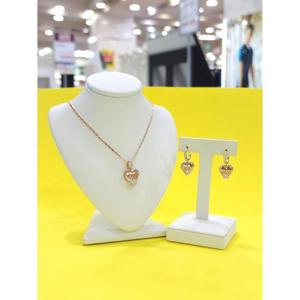 로뎀 세이브존05 Elegance 러브하트 목걸이 귀걸이 세트02 RD23120293
