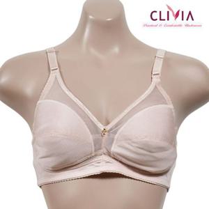 (크리비아)매쉬소재 인견 소재 노와이어 B컵 브라