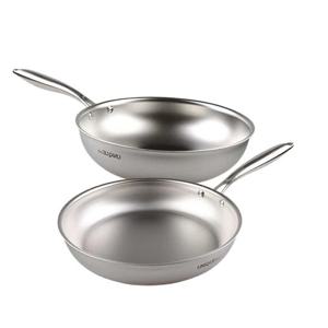 키친아트 유니크316 IH 통5중 무연마 후라이팬2종28+28궁