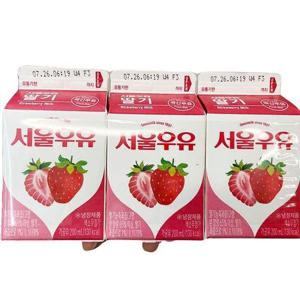 서울 딸기우유 200mlx3 x 2개 a22752_ice1