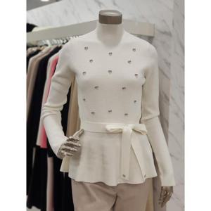 미니멈 세이브존01 비딩 포인트 페플럼 니트 MXDAKU1060