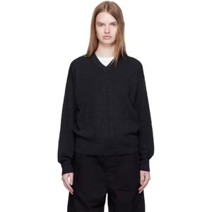 르메르 브이넥 블랙 브이넥 스웨터 252646F100003