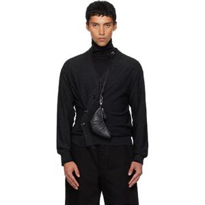 르메르 가디건 그레이 릴랙스 트위스트 가디건 252646M200008