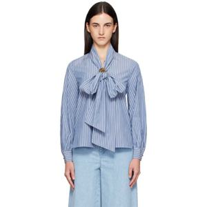 막스마라 셔츠 블루 디스코 셔츠 252118F109002