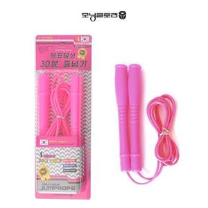 모닝글로리 고급형 30분 줄넘기 핑크 헬스 운동용품 스포츠 운동