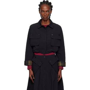 바버 셔츠 블랙 클라라 셔츠 252390F109000