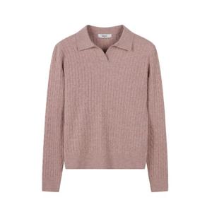 [폴햄]여성 케이블 카라 스웨터 PHE4ET2470