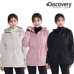 디스커버리 25FW 신상/여성/허리스트링/아웃도어/데일리/세미오버핏/베르텍스 미드기장 3L 자켓 DWWJ4B054