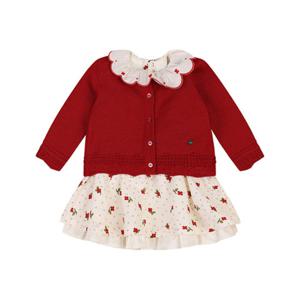 [에뜨와HB]2025년신상품  RD)레니니트CDG OPS SET 07S724007 원피스  유아의류 출산 신생 백일선물 돌선물