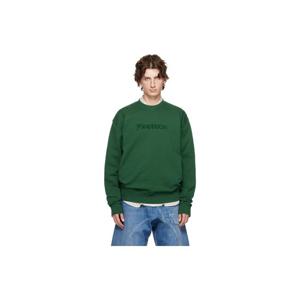 JW앤더슨 스웨트셔츠 그린 로고 자수 스웨트셔츠 252477M204000