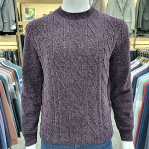 [피에르가르뎅]가을겨울신상 가우지경사조직 라운드니트POKR4301